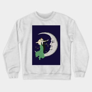 Vintage dancing on the moon Crewneck Sweatshirt
